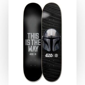 Element X Star Wars Mandalorian Beskar 8.25 Limited Skateboard Deck NEW